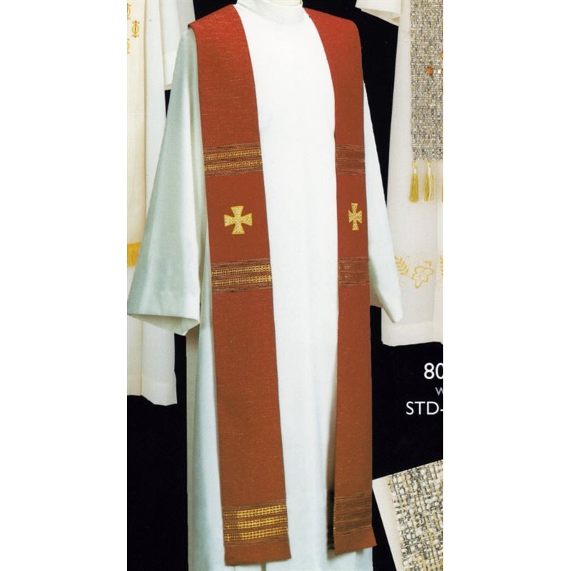 Priest Stole #80-049030 wool and lurex