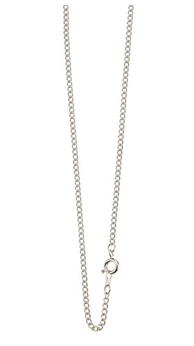 Silver-Plated Chain with Clasp, 18"