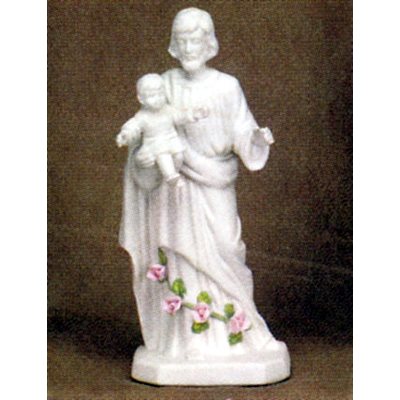 Electric Night Light Porcelain St. Joseph, 7" (18 cm)