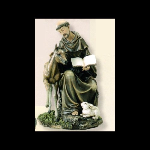 Statue Saint François 8.5" (21 cm) en résine