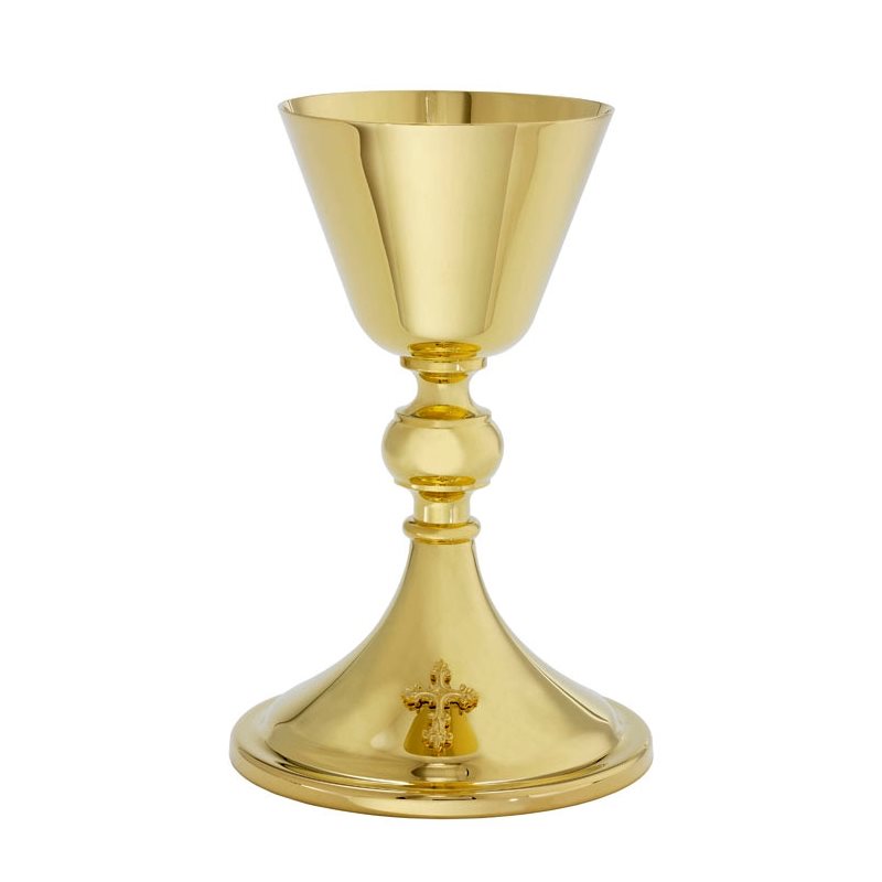 Chalice 7 7 / 8" (20 cm) Ht. w / scale paten, 5.5" (14 cm) Dia.