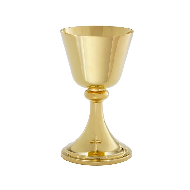 Chalice 7.5" (19 cm) Ht. w / scale paten, 5.5" (14 cm) Dia.