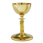 Chalice 7 7 / 8" (20 cm) Ht. w /  scale paten, 5.5" (14 cm) Dia.