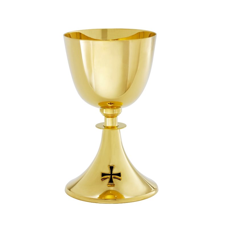 Chalice 7 5 / 8" (19.4 cm) Ht. w / scale paten, 5.5" (14cm) Dia