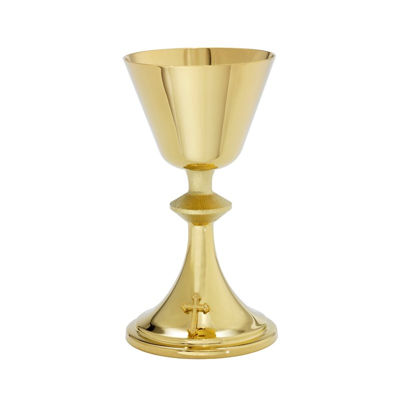 Calice 7 3 / 8" (18.7 cm) Ht. et patène 5.5" (14 cm) Diamètre