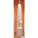 50th Anniversary Wedding Candle, 2.75" x 14" (70 x 355 mm)