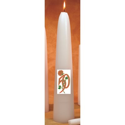 50th Anniversary Wedding Candle, 2.75" x 14" (70 x 355 mm)