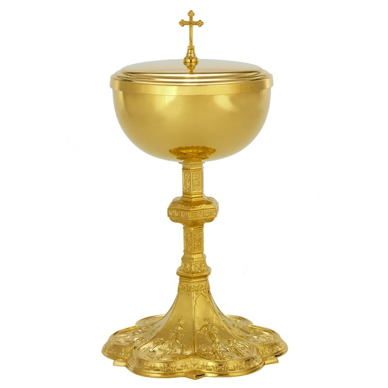 Ciborium, 10 5 / 8" (27 cm) Ht., Cap.: 200-265 Hosties