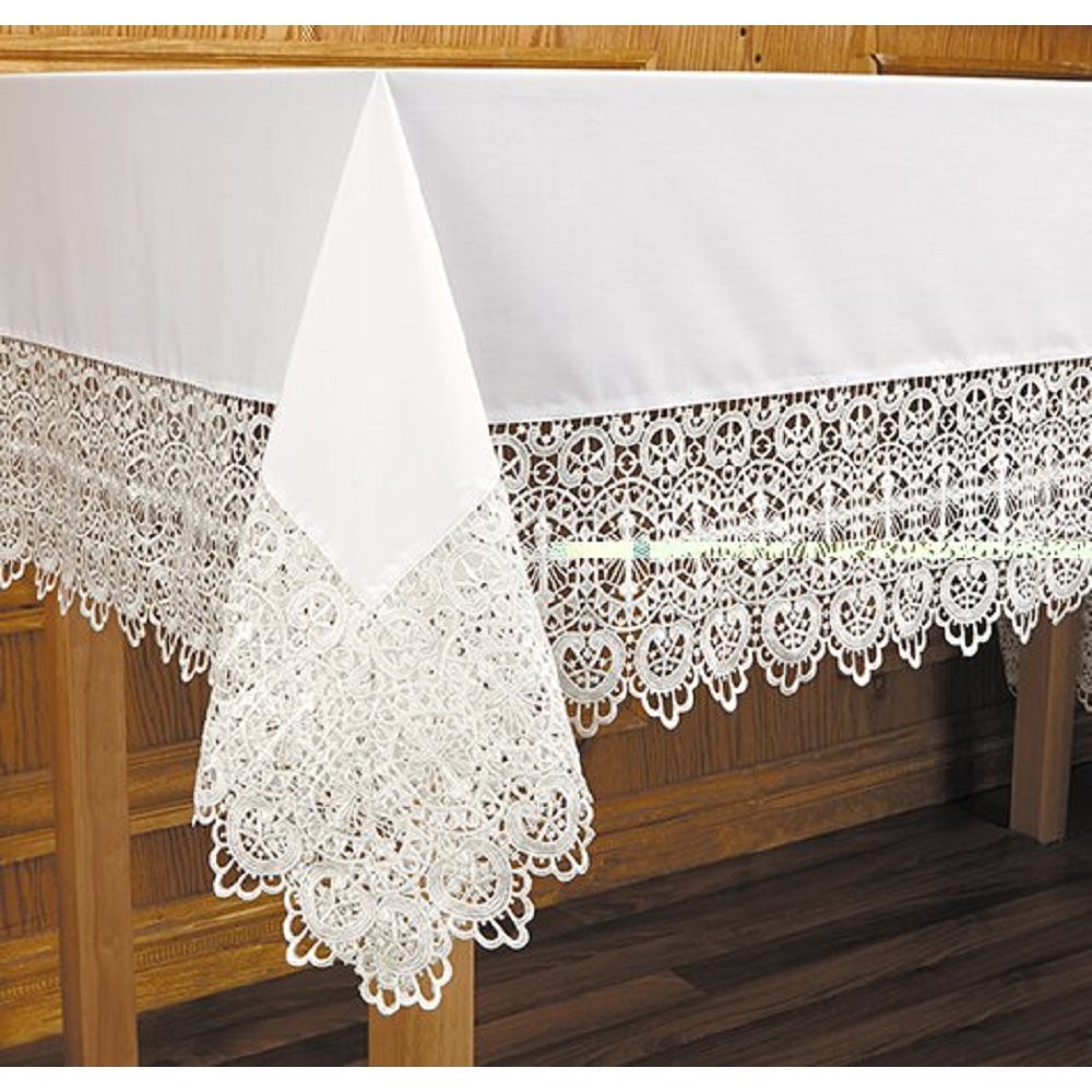 Nappe d'autel 88" x 44" en croix bourgeonnée