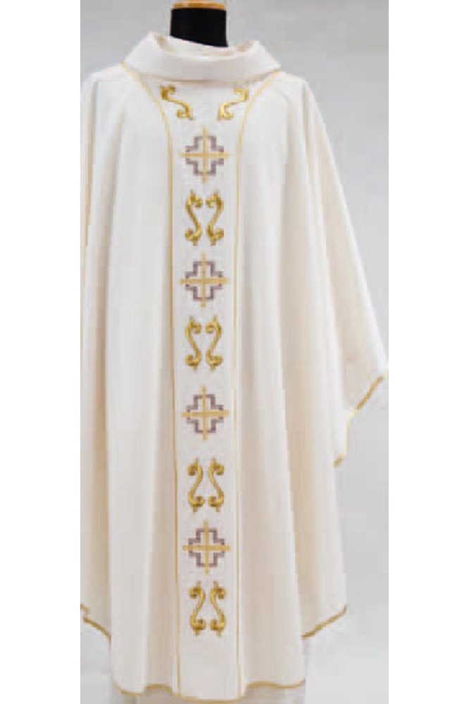 Chasuble et Étole #707 (45% LAINE, 55% POLYESTER) Chasuble et Étole #707 (45% LAINE, 55% POLYESTER)