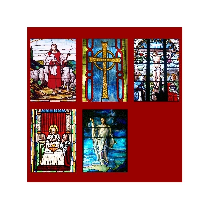 Mass Offering Cards "Stained Glass" / package of 100