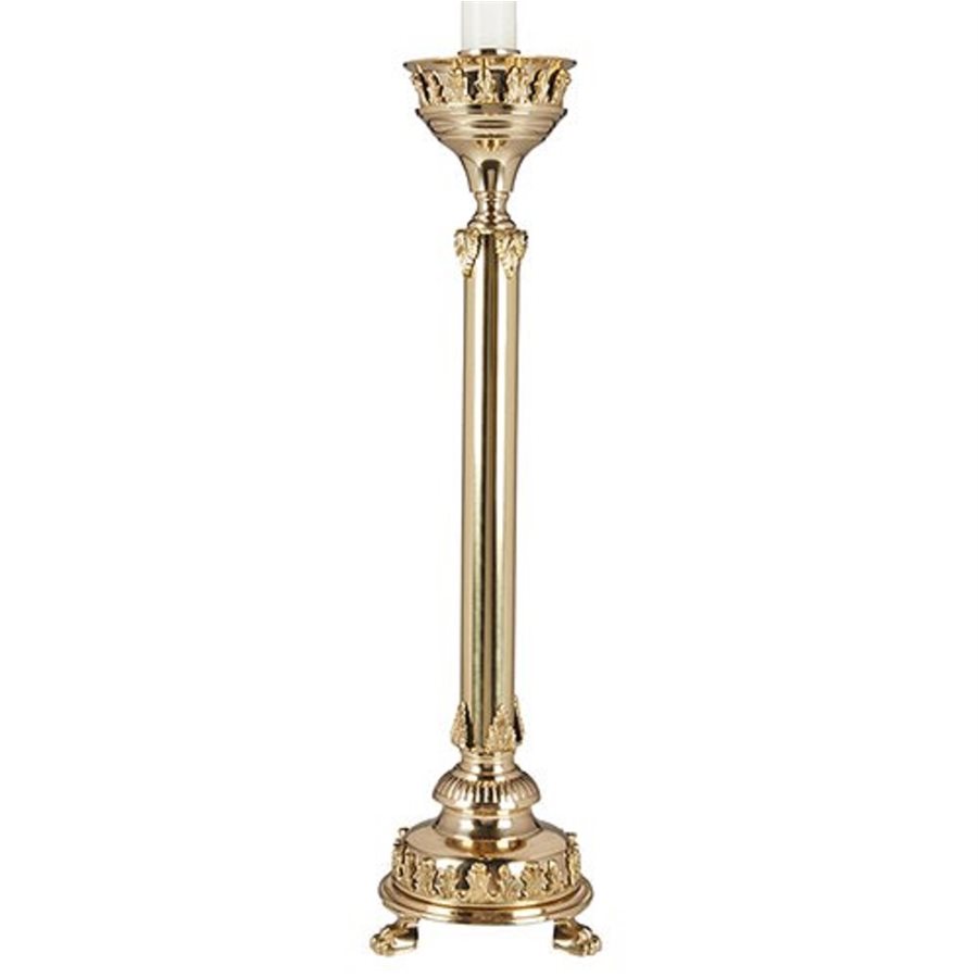 Notre Dame Tall Altar Candlestick, 24" H
