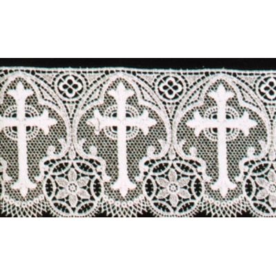 Embroidered Lace #700 / yard (4 1 / 2" (11.4 cm) wide)