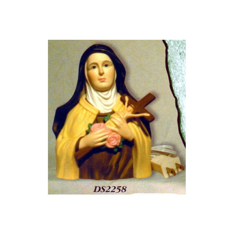 Electric Night Light Porcelain St. Theresa, 10" (25.5 cm)