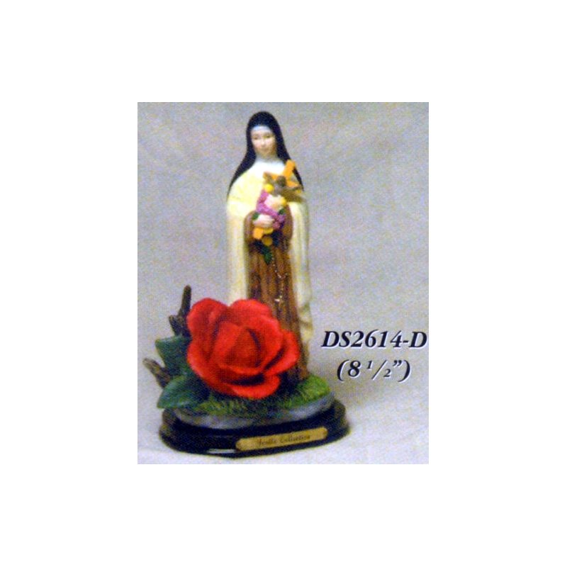 Veilleuse électrique Sainte Thérèse 8.5" (21.5cm) porcelaine