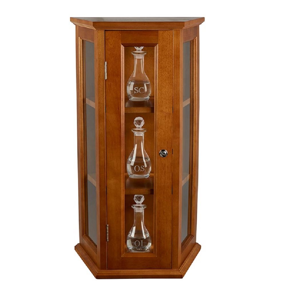 Ambry Display Cabinet - Medium Oak