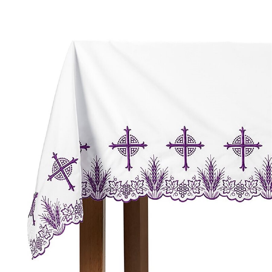 Purple Eucharistic Altar Frontal, 96" x 52"