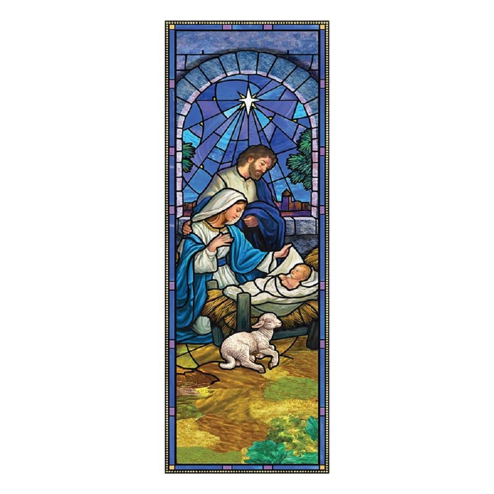 Bannière «Nativité» 23" x 63" (58 x 160 cm) / un Bannière «Nativité» 23" x 63" (58 x 160 cm) / un
