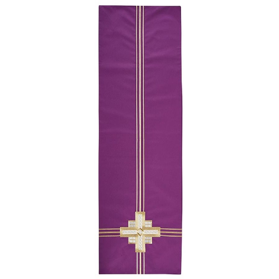 Trinity Cross Overlay Cloth, 16" x 52" - Purple