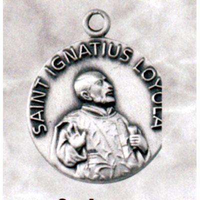 St. Ignace Loyola Sterling Silver Medal, 3 / 4'' (1.9 cm)