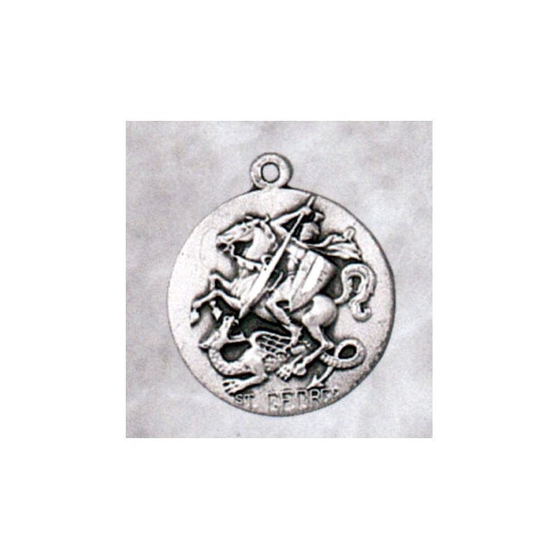 Médaille Saint Georges 3 / 4" (1.9 cm) en argent sterling