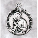 Médaille Saint Gérard 3 / 4" (1.9 cm) en argent sterling