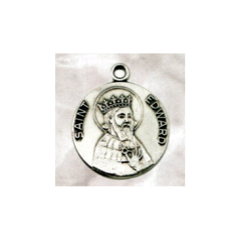 St. Edward Sterling Silver Medal, 3 / 4'' (1.9 cm)