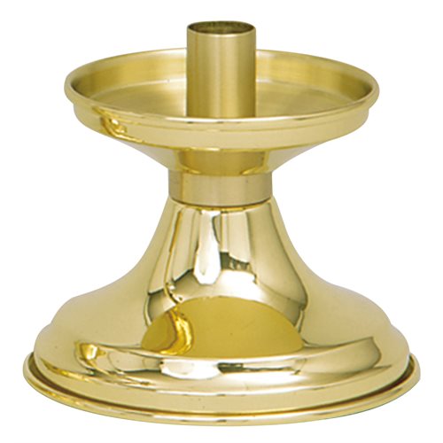 Candlestick, Brass 4'' H. (10 cm) Socket 7 / 8" / ea