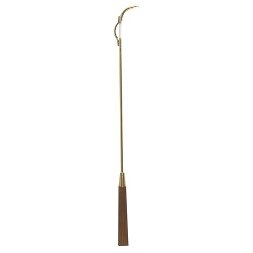 Candle Lighter, Brass with Walnut Handle, 20" (51 cm)