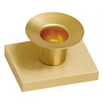 Brass Satin Finish Altar Candlestick, 1.5" (4 cm) Ht.