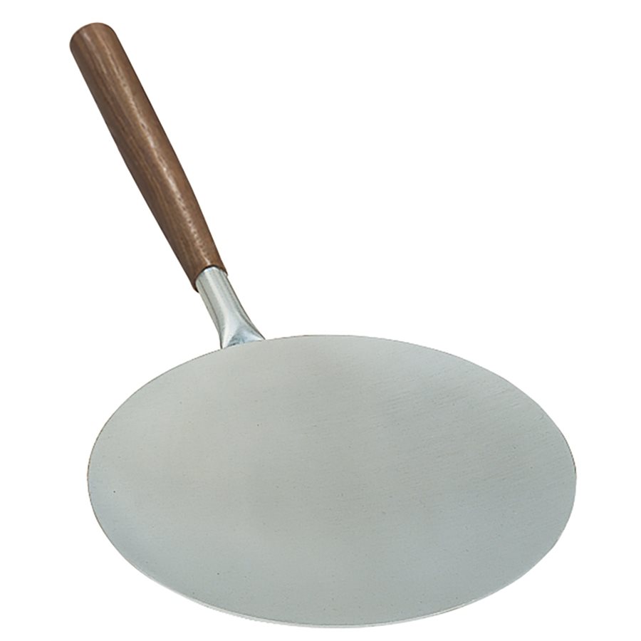 Communion Paten, Stainless Steel & Walnut, 7" D. (18 cm)