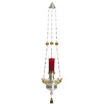 Lampe du sanctuaire suspendue 2 tons 67'' Ht. x 14'' Dia.