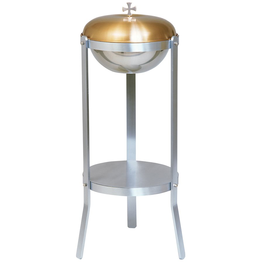 Baptismal Font, Portable, 2 tones 38'' H. x 14'' diam.