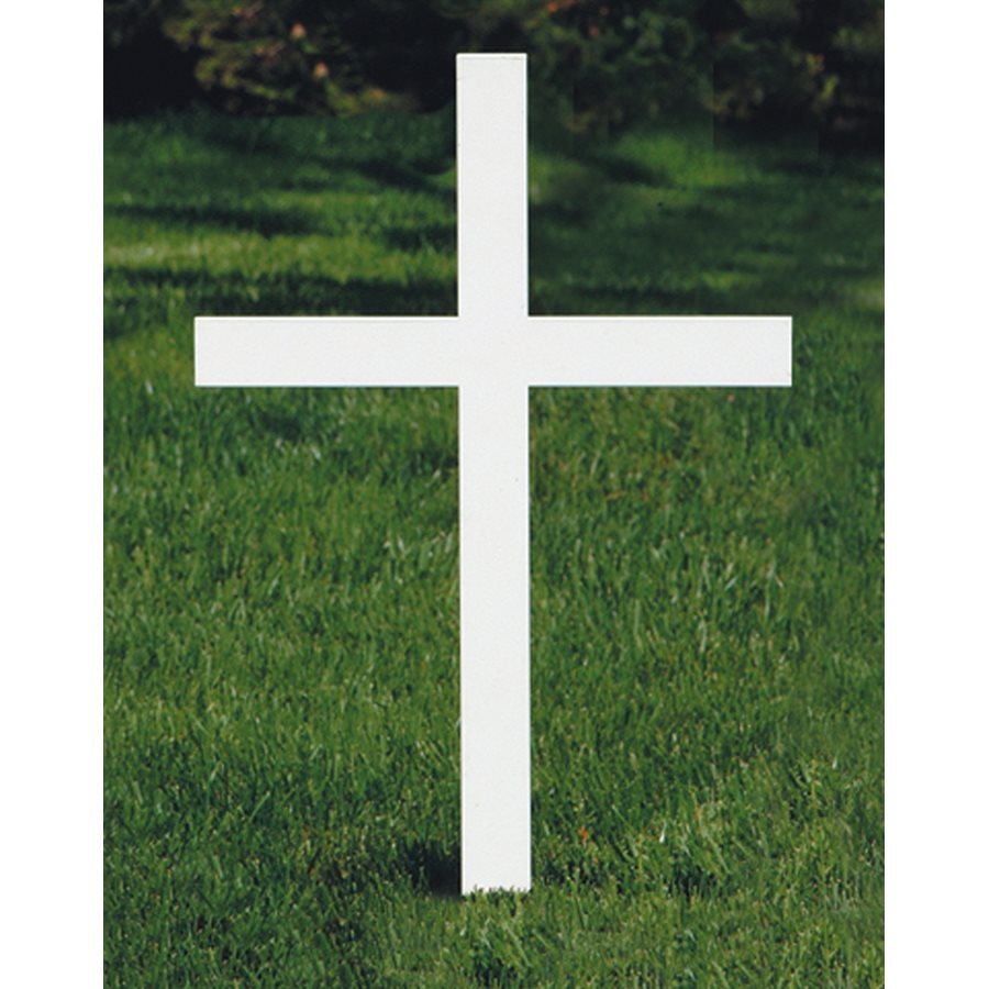 Croix de cimetière 20'' H. (51 cm), en acier