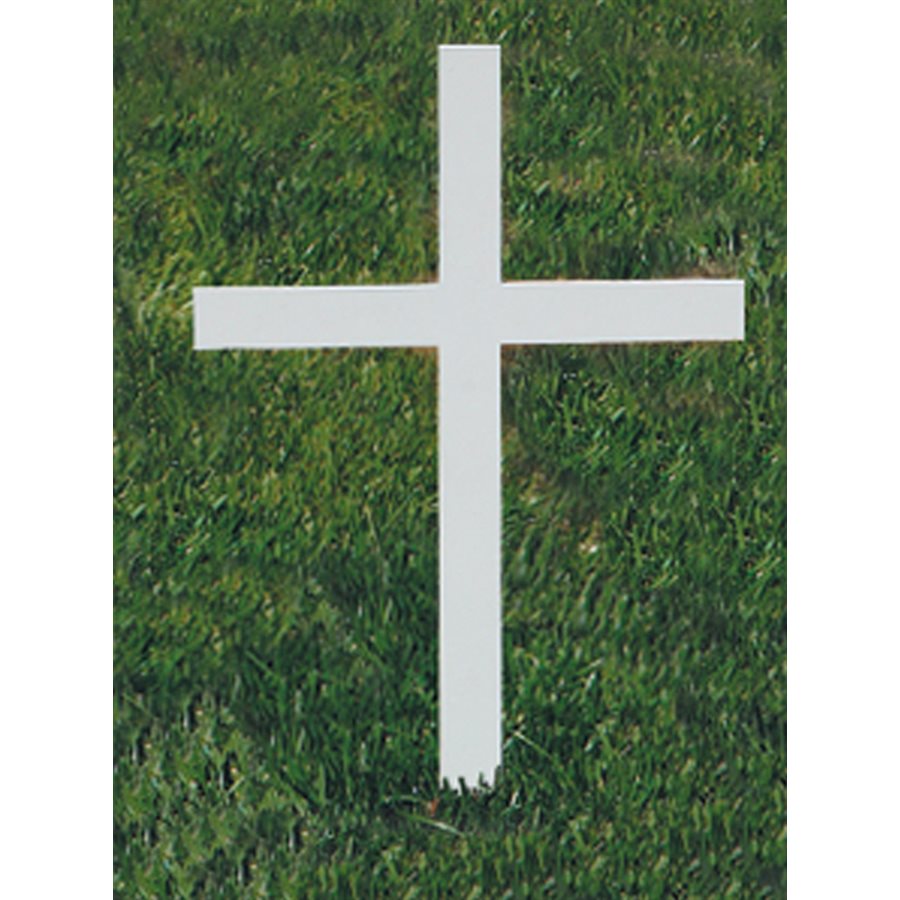 Croix de cimetière 8'' (20.3 cm) Ht., en acier