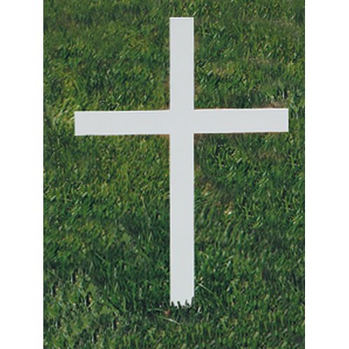 Croix de cimetière 8'' (20.3 cm) Ht., en acier
