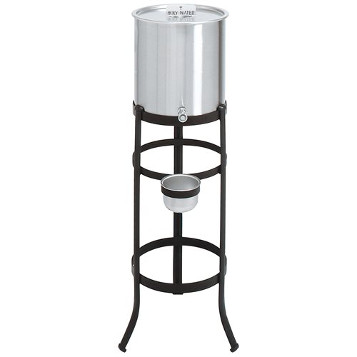Holy Water Tank 6 gallons and Stand 41'' H. (104 cm)