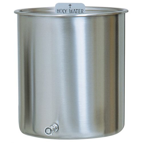 Holy Water Tank 15 gallon 18'' H. x 16'' D. Stainless Steel