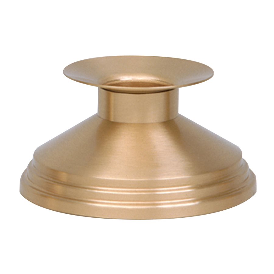 Candlestick, Bronze 2.5'' (6.3 cm) Ht. x 5" (12.7 cm) base