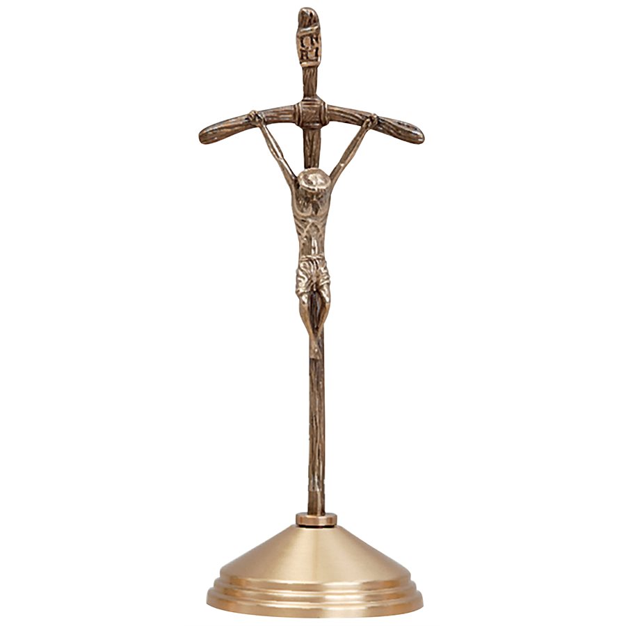 Crucifix, Pope John Paul 15'' H. (38cm)