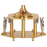 Thabor gold plated 7'' Ht. x 9.5" Top Plate x 14'' Base