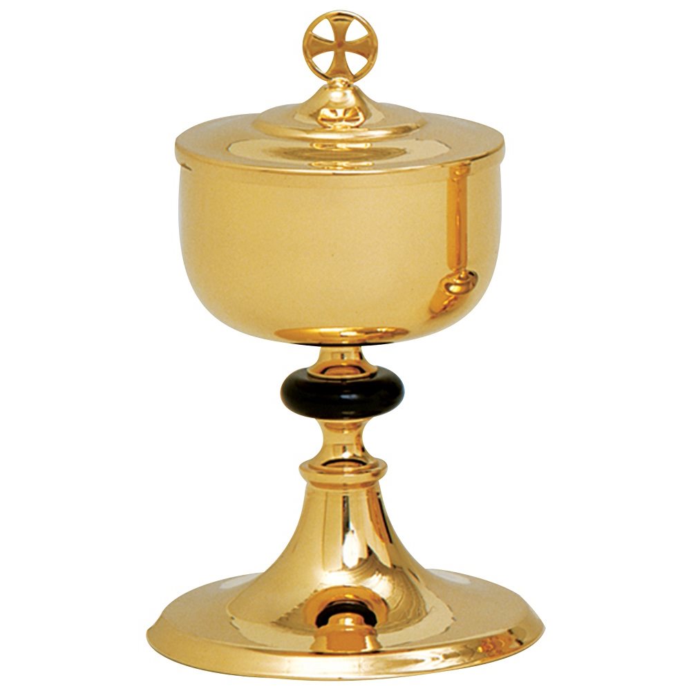 Ciborium 8 3 / 4" Ht., 24K Gold Plated, 400 Host Cap.