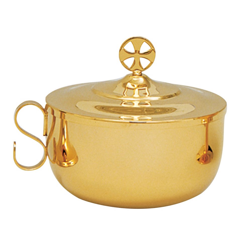 Ciborium, 4 1 / 2" Ht., 24K Gold Plated, 300 Host Cap.