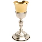 Chalice 7 7 / 8" Ht., 24K Gold & Silver Plated