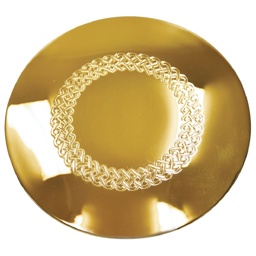 Paten, 5-3 / 4" Dia., 24K Bright Gold Plated.