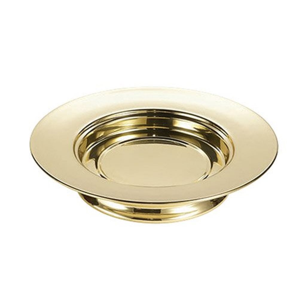 Solid Brass Stacking Bread Plate, 10 1 / 4" Dia.