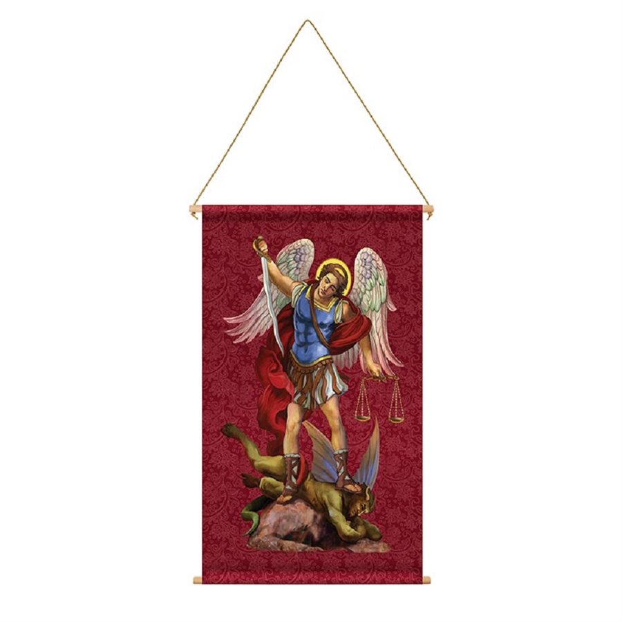 Bannière «Saint Michel» 24" x 40" (61 x 102 cm) / un