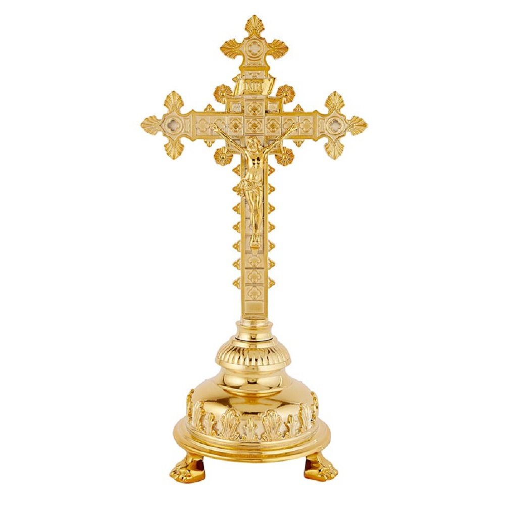 Notre Dame Resin Altar Crucifix, 16 3 / 4" H