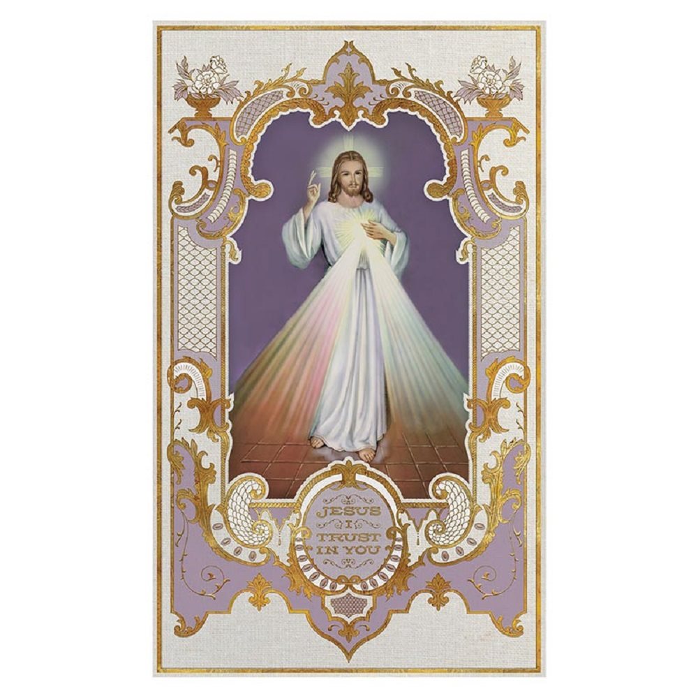 Bannière «Jésus Miséricordieux» 3' x 5' (91 x 152 cm) / un