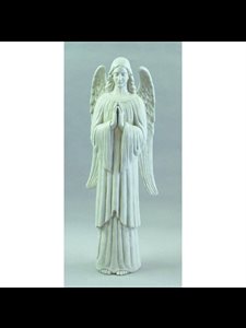 Fiberglass Angel of Prayer Outdoor Statue, 61" (155 cm) Ht.